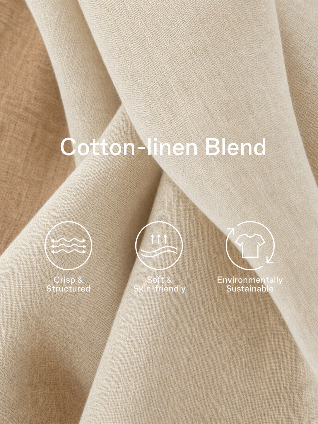 Women's Casual Off-White And Khaki Color-Blocked Cotton And Linen Halter Neck Fitted Waist Mini Dress MDZ1598F1GMJ
